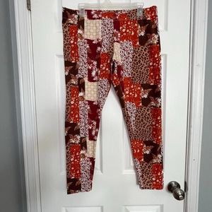 Cato Mix Pattern Women's Leggings Size Large